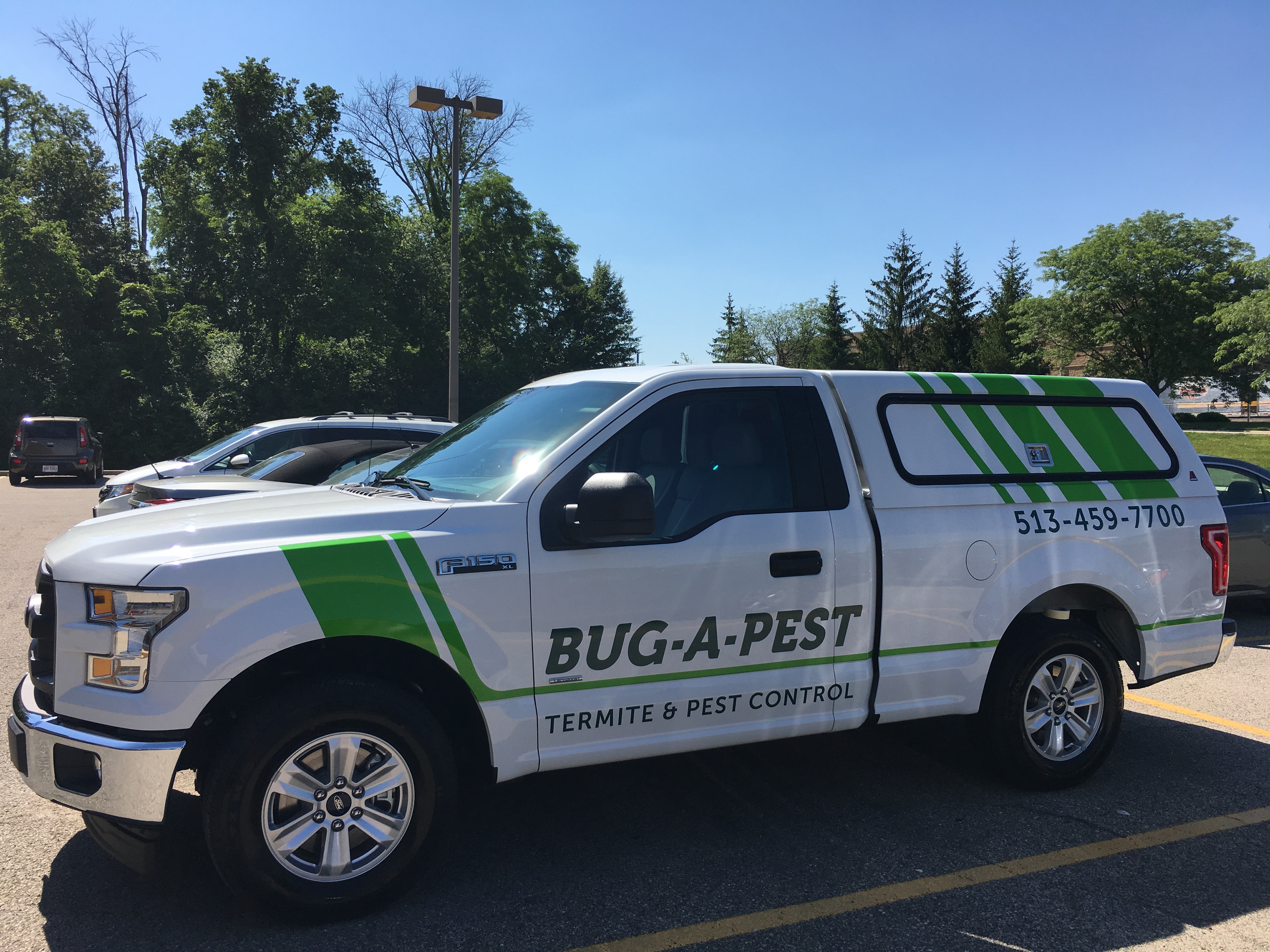 bug a pest truck with decal